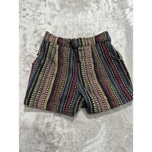 Color Of Heat Shorts Women's Size XS Multicolor Heavy Knit Stretch Pockets EUC